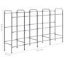 Voir la diapositive 6 : VIDAXL Etagere de rangement pour 12 caisses Argente 190x33x116cm Acier