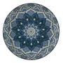 Voir la diapositive 5 : Paris Prix Service de Table 12 Pièces  Mandala  27cm Bleu