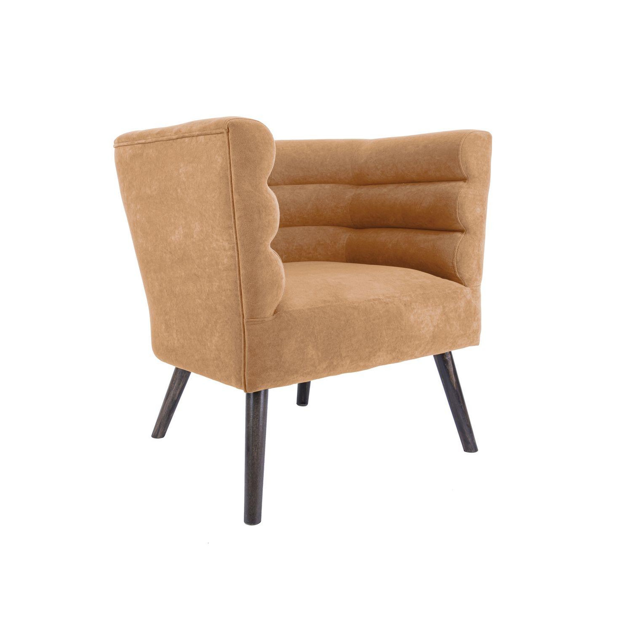 Voir la diapositive 1 : Leitmotiv Fauteuil de salon design velours Explicit