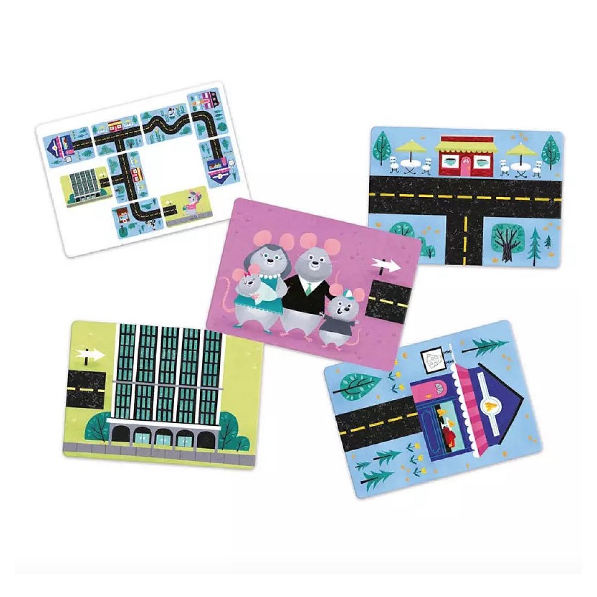 Voir la diapositive 2 : Editions Auzou Jeu de Souris Ville - Jeu de cartes