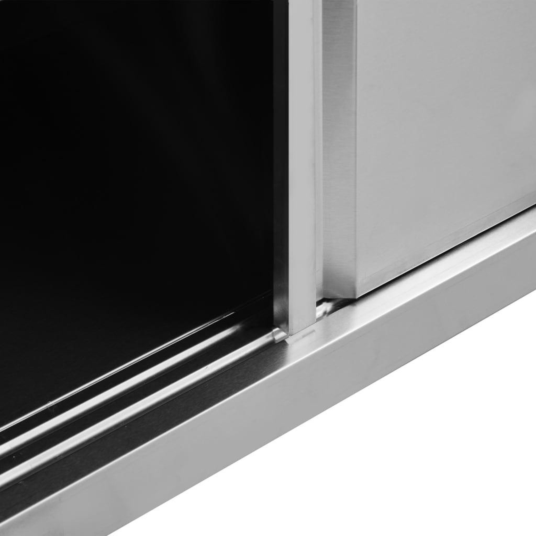 Voir la diapositive 5 : VIDAXL Tables avec portes coulissantes 2 pcs 200x50x(95-97) cm Inox
