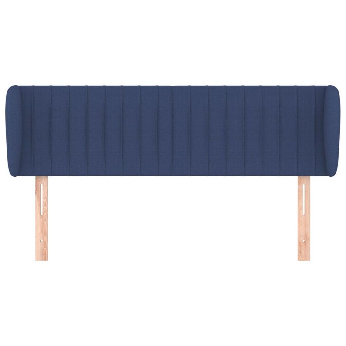 VIDAXL Tete de lit avec oreilles Bleu 147x23x78/88 cm Tissu