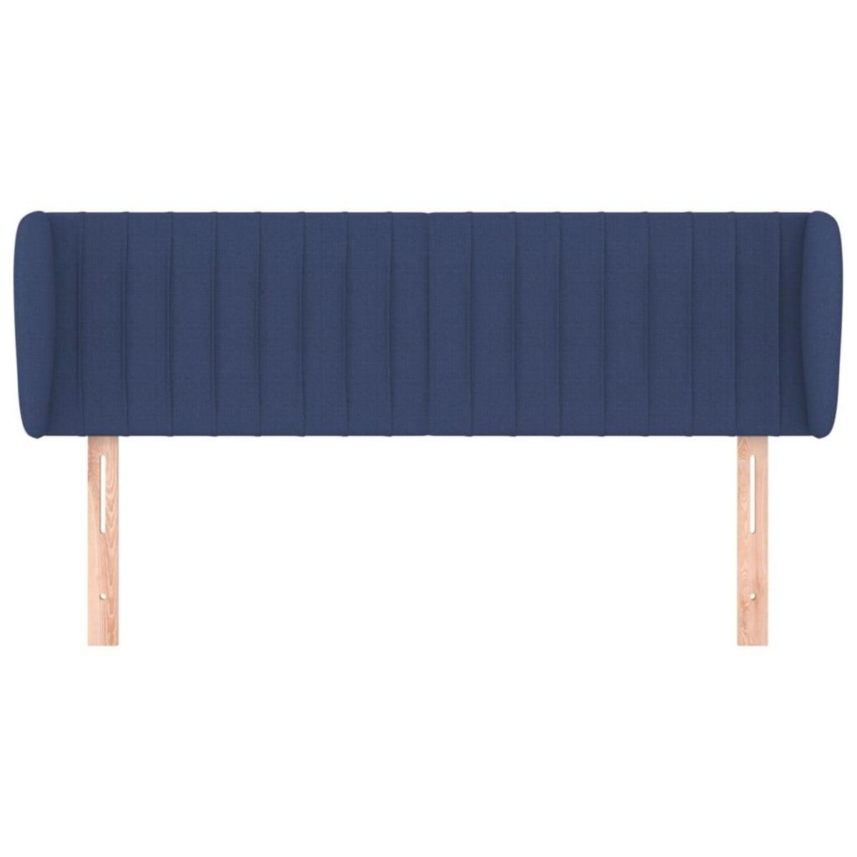 VIDAXL Tete de lit avec oreilles Bleu 147x23x78/88 cm Tissu