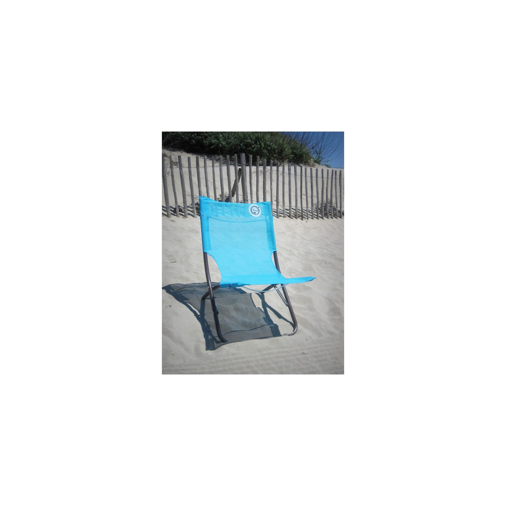 Voir la diapositive 2 : O'Beach Chaise de plage pliable - o'beach - dimensions : 58 x 61 x 47 x cm