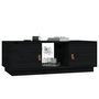 Voir la diapositive 4 : VIDAXL Table basse Noir 100x50x35 cm Bois massif de pin