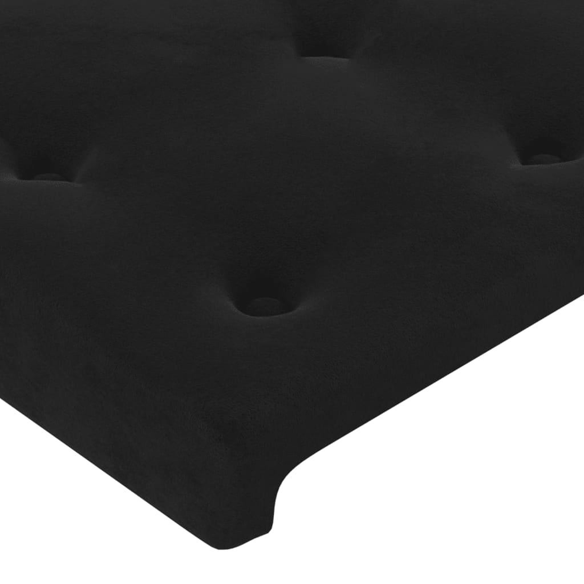 Voir la diapositive 5 : VIDAXL Tete de lit avec oreilles Noir 93x16x78/88 cm Velours
