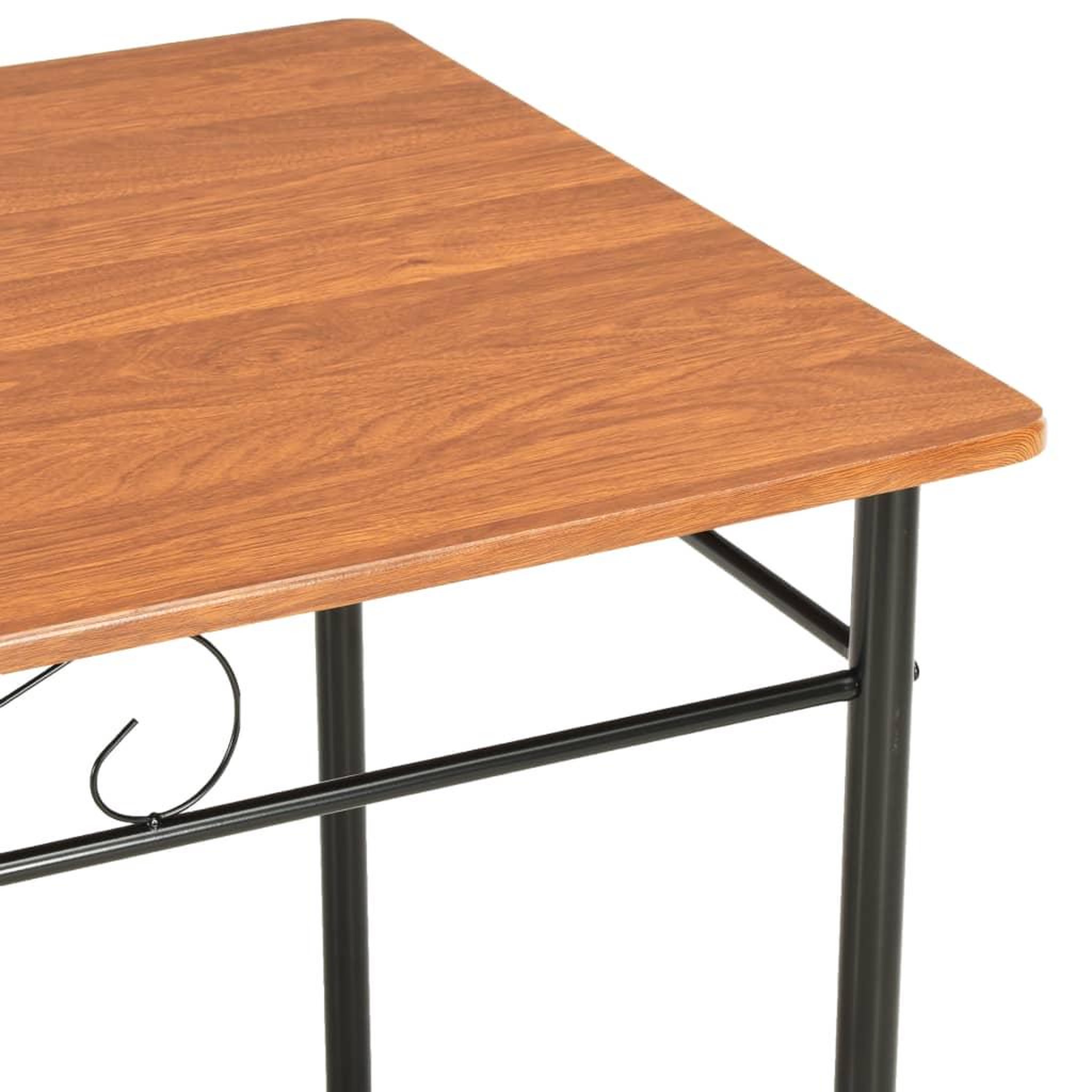 Voir la diapositive 5 : VIDAXL Ensemble de salle a manger 7 pcs MDF et acier Marron