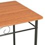 Voir la diapositive 5 : VIDAXL Ensemble de salle a manger 7 pcs MDF et acier Marron