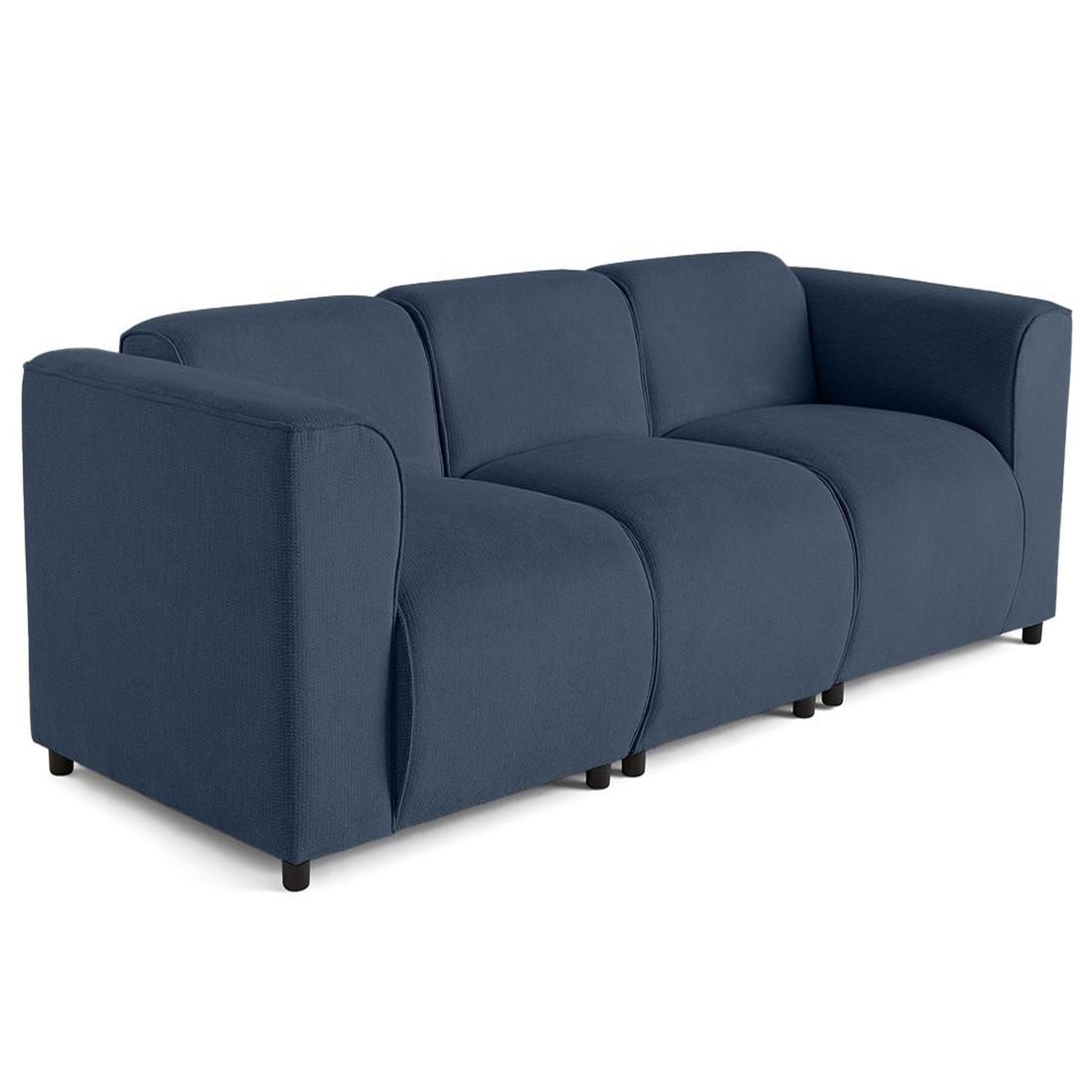 Voir la diapositive 2 : LISA DESIGN Suaro - canapé modulable 3 places en tissu texturé