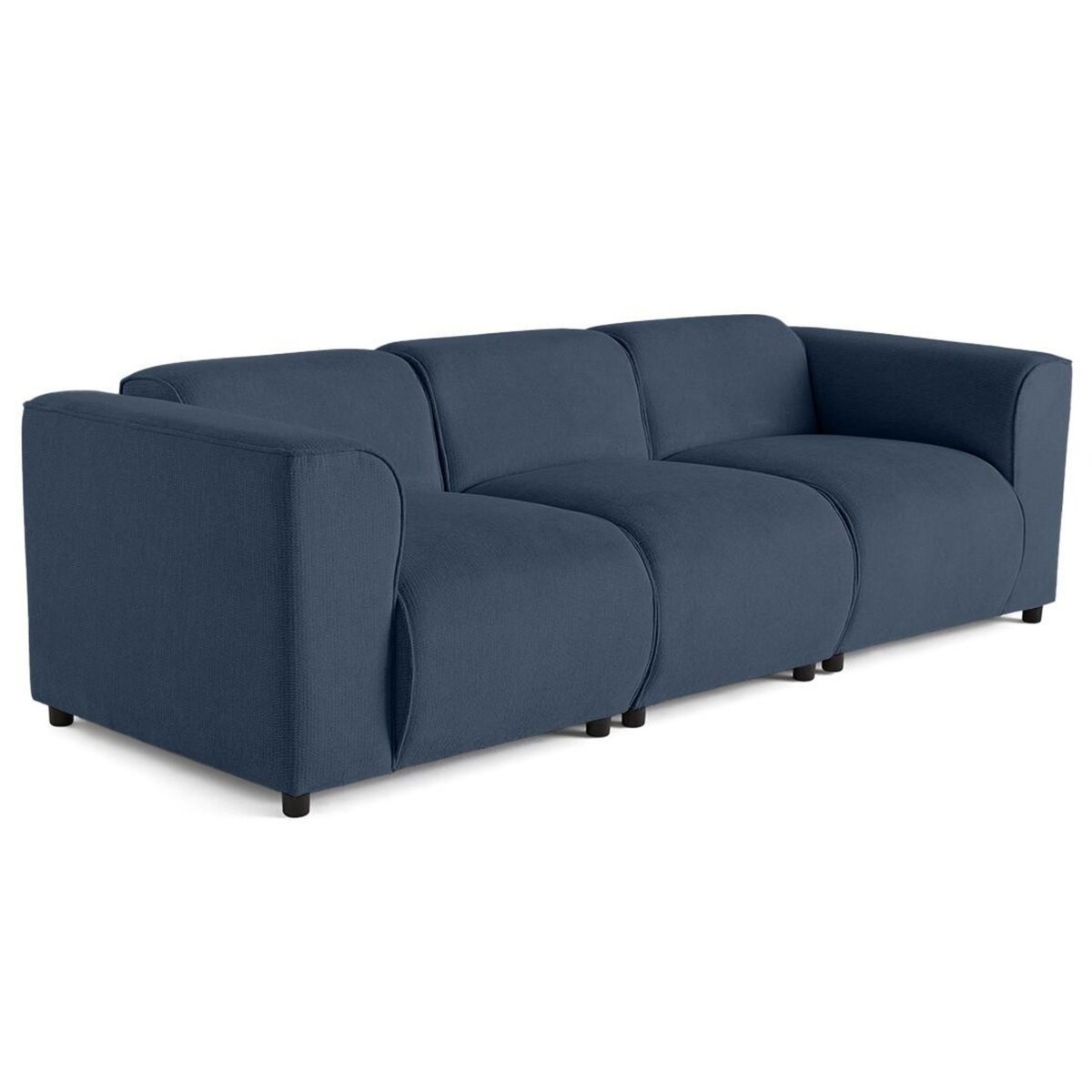 LISA DESIGN Suaro - canapé modulable 3 places en tissu texturé