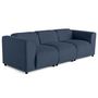 Voir la diapositive 2 : LISA DESIGN Suaro - canapé modulable 3 places en tissu texturé