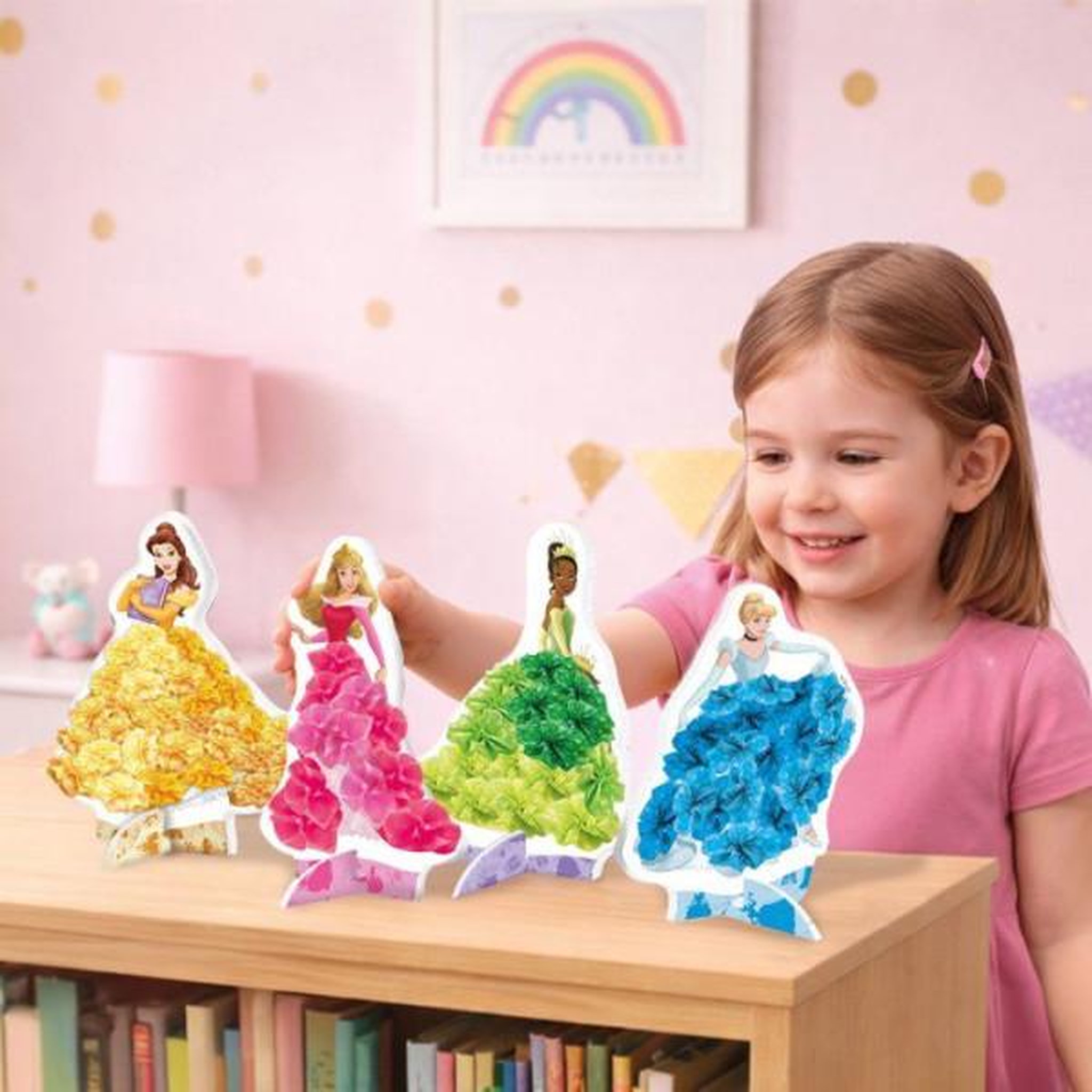 Voir la diapositive 4 : LISCIANI GIOCHI Princess Kit Tissu Créatif DIY - Atelier créatif - LISCIANI - Princesses Disney - Décoration textile