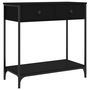 Voir la diapositive 2 : VIDAXL Table console noir 75x34,5x75 cm bois d'ingenierie