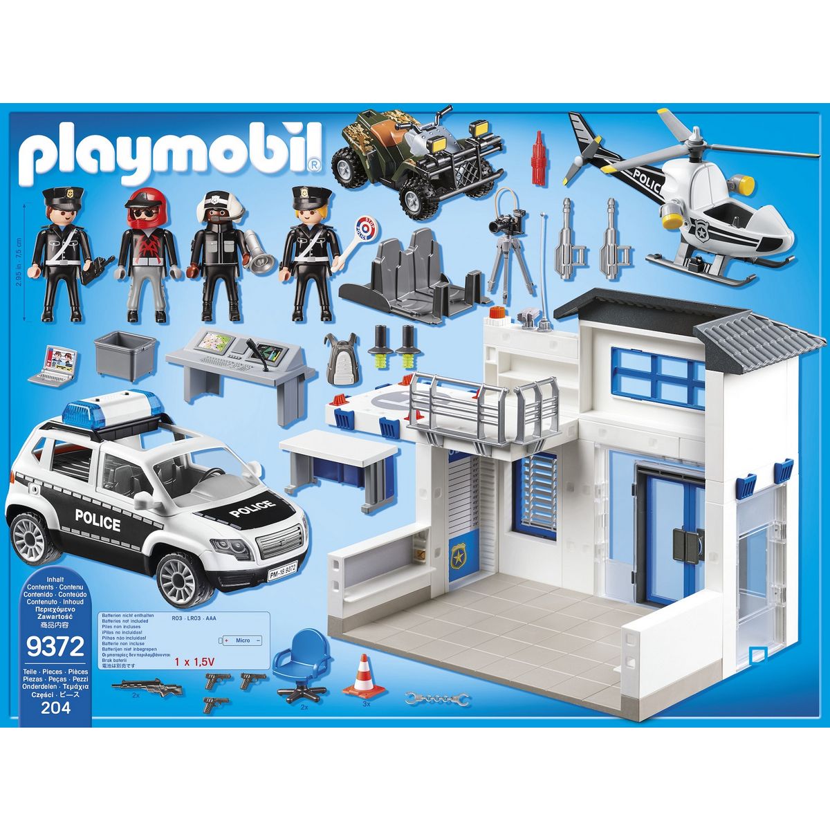 PLAYMOBIL 9372 - City Action - Poste de police et véhicules 