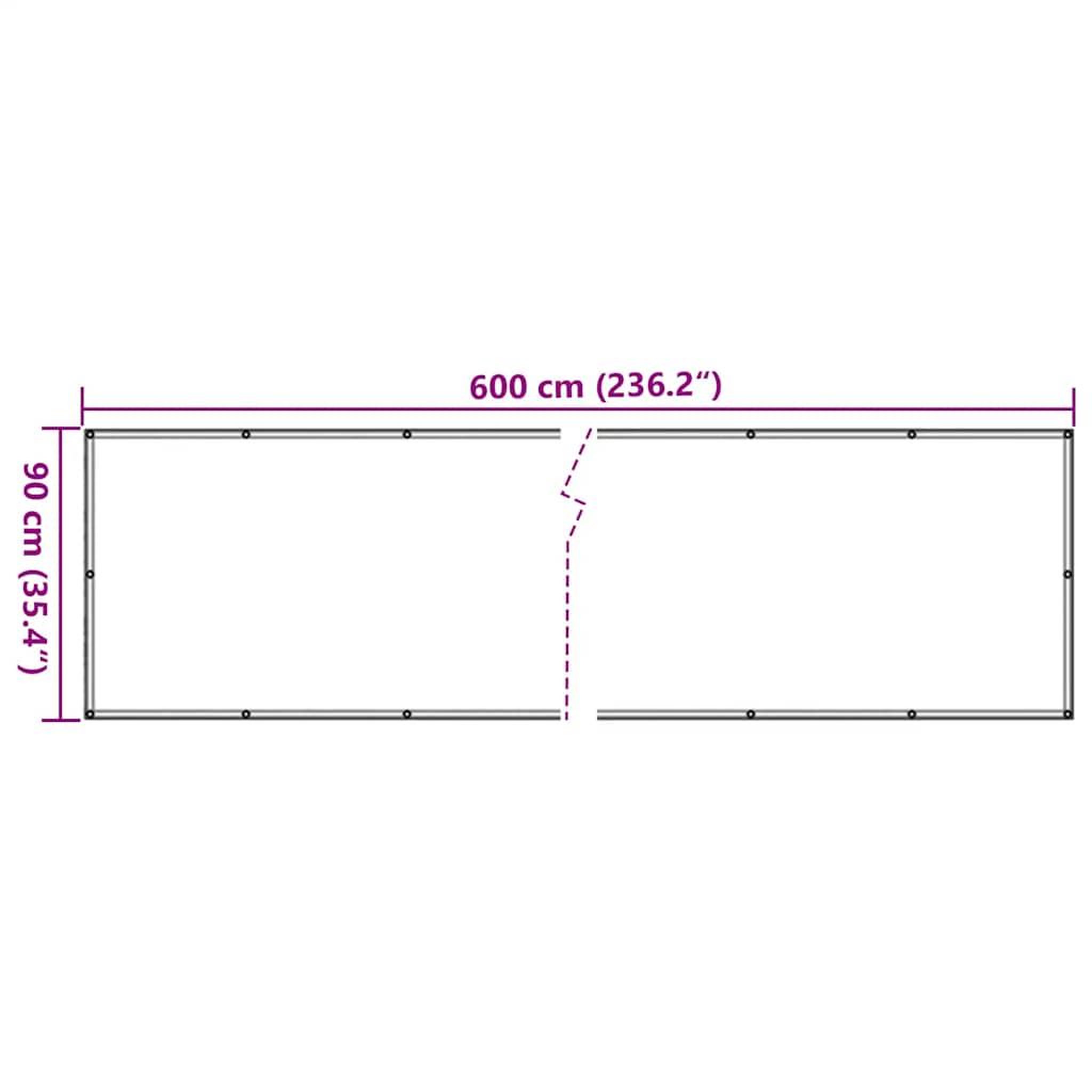 Voir la diapositive 6 : VIDAXL Ecran d'intimite de balcon gris 600x90 cm PVC