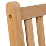 Voir la diapositive 4 : VIDAXL Chaises de jardin lot de 4 et coussins gris Bois de teck solide