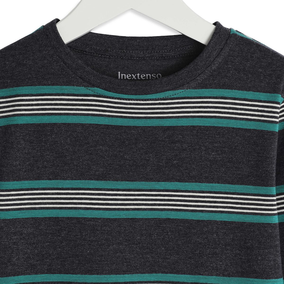 INEXTENSO T-shirt manches longues gris garçon en coton 