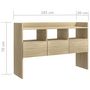 Voir la diapositive 6 : VIDAXL Buffet Chene sonoma 105x30x70 cm Bois d'ingenierie