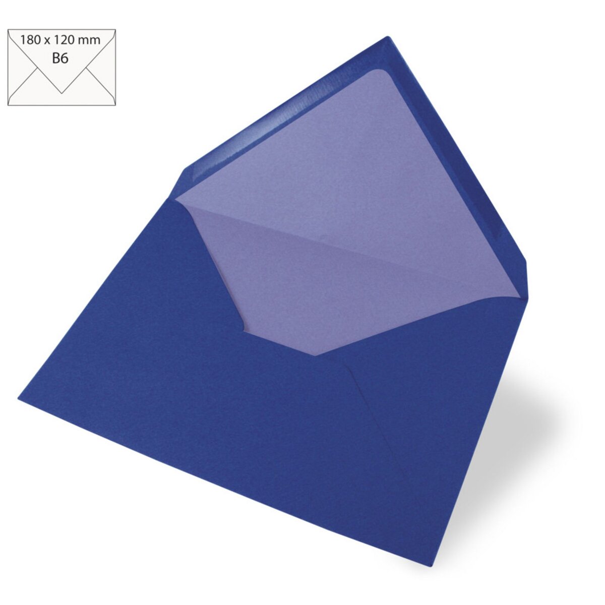Rayher Enveloppe B6, uni, FSC Mix Credit, bleu royal, 180x120mm, 90g / m²,  5 pces pas cher 