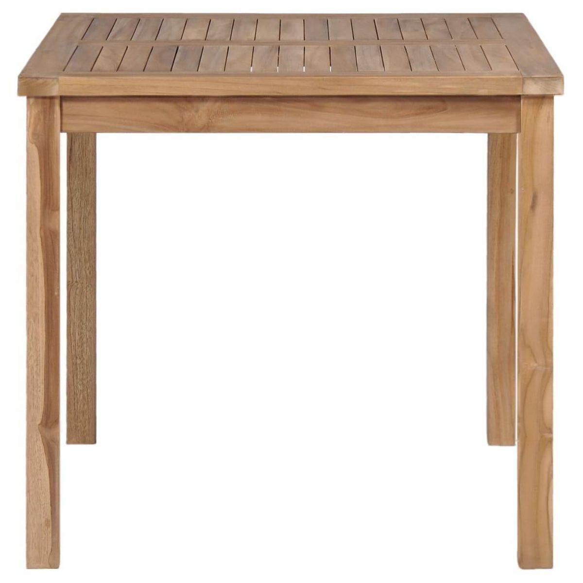 VIDAXL Table de jardin 80x80x77 cm Bois de teck solide