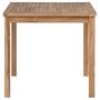 Voir la diapositive 2 : VIDAXL Table de jardin 80x80x77 cm Bois de teck solide