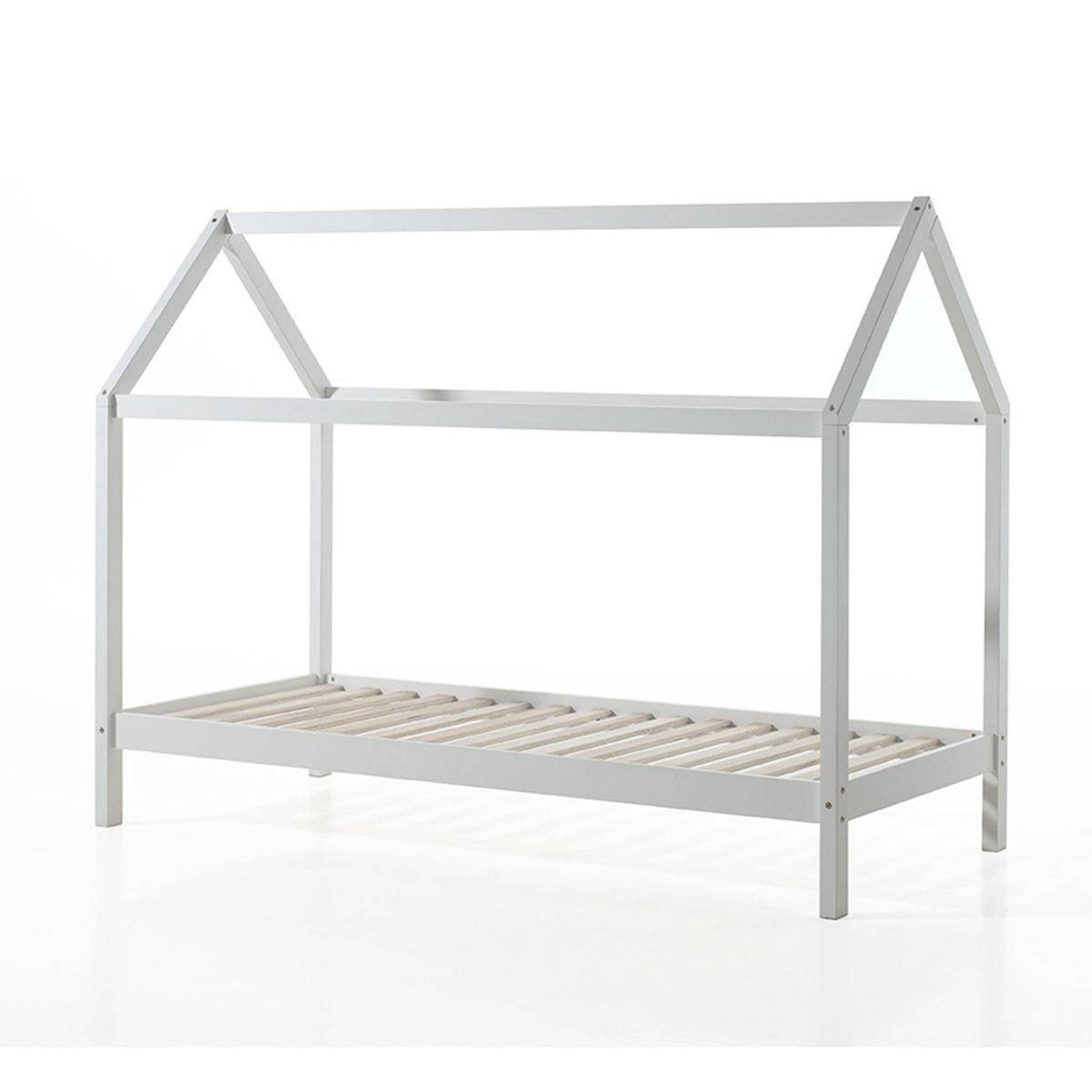 Voir la diapositive 2 : Paris Prix Pack - lit cabane enfant & matelas  dallas  90x200cm blanc
