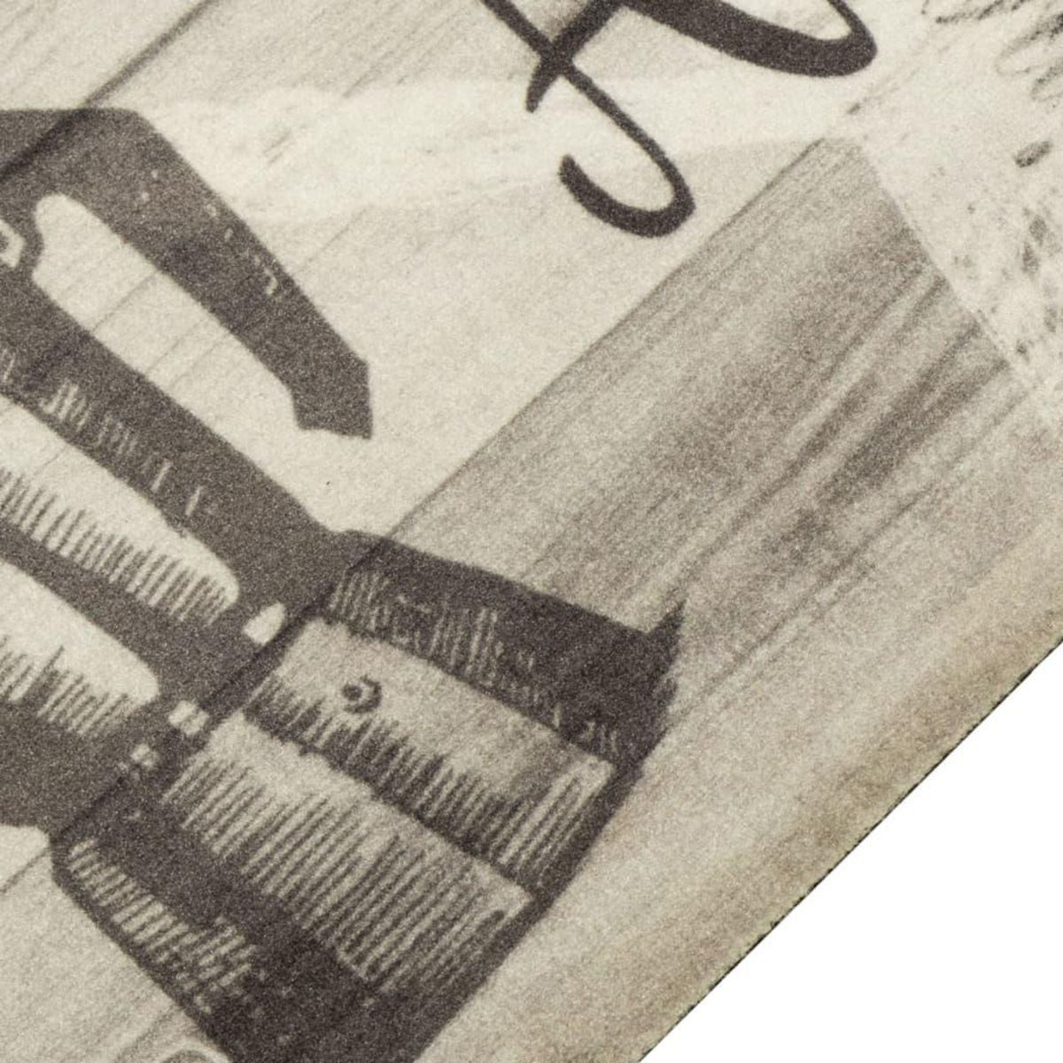 VIDAXL Tapis de cuisine lavable imprime cafe gris 45x150 cm velours