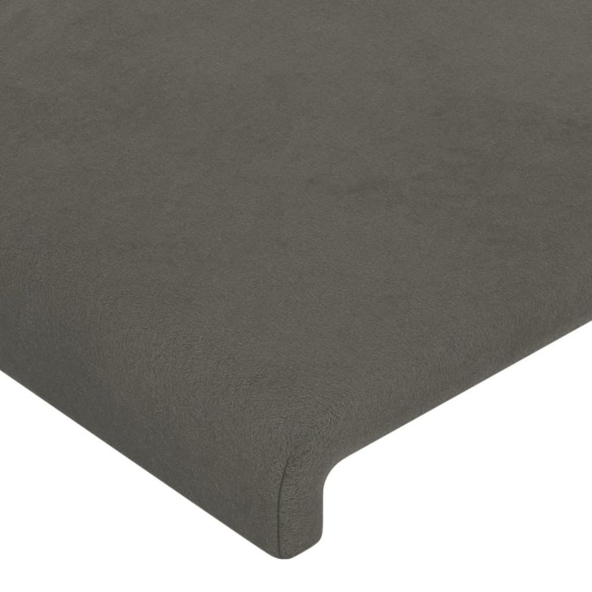 VIDAXL Tete de lit avec oreilles Gris fonce 147x23x78/88 cm Velours