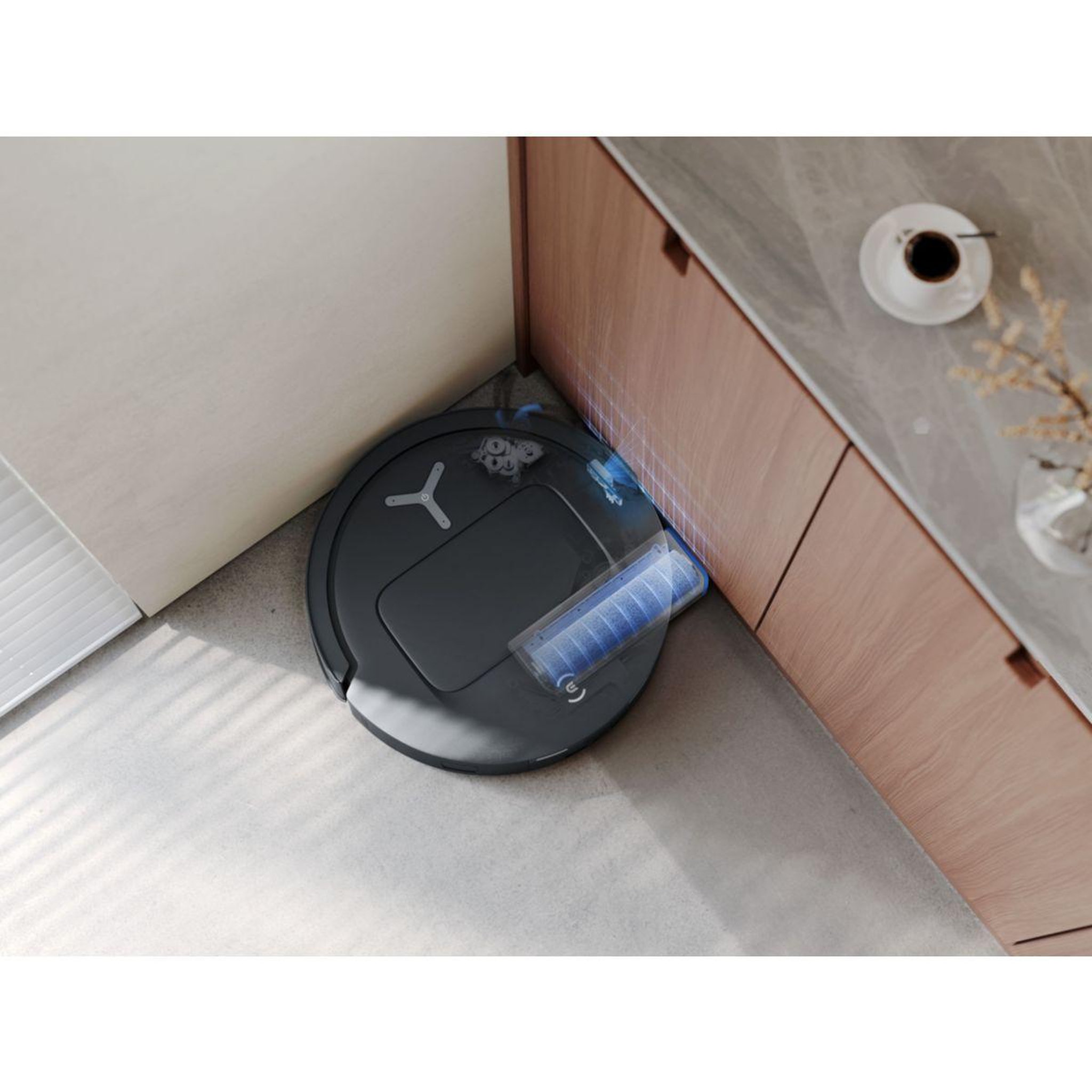 Voir la diapositive 2 : ECOVACS Robot Aspirateur Laveur Deebot T80 Omni Black