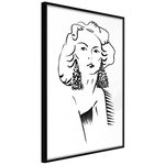 Paris Prix Affiche Murale Encadrée  Hypnotic Earrings. Coloris disponibles : Jaune, Noir