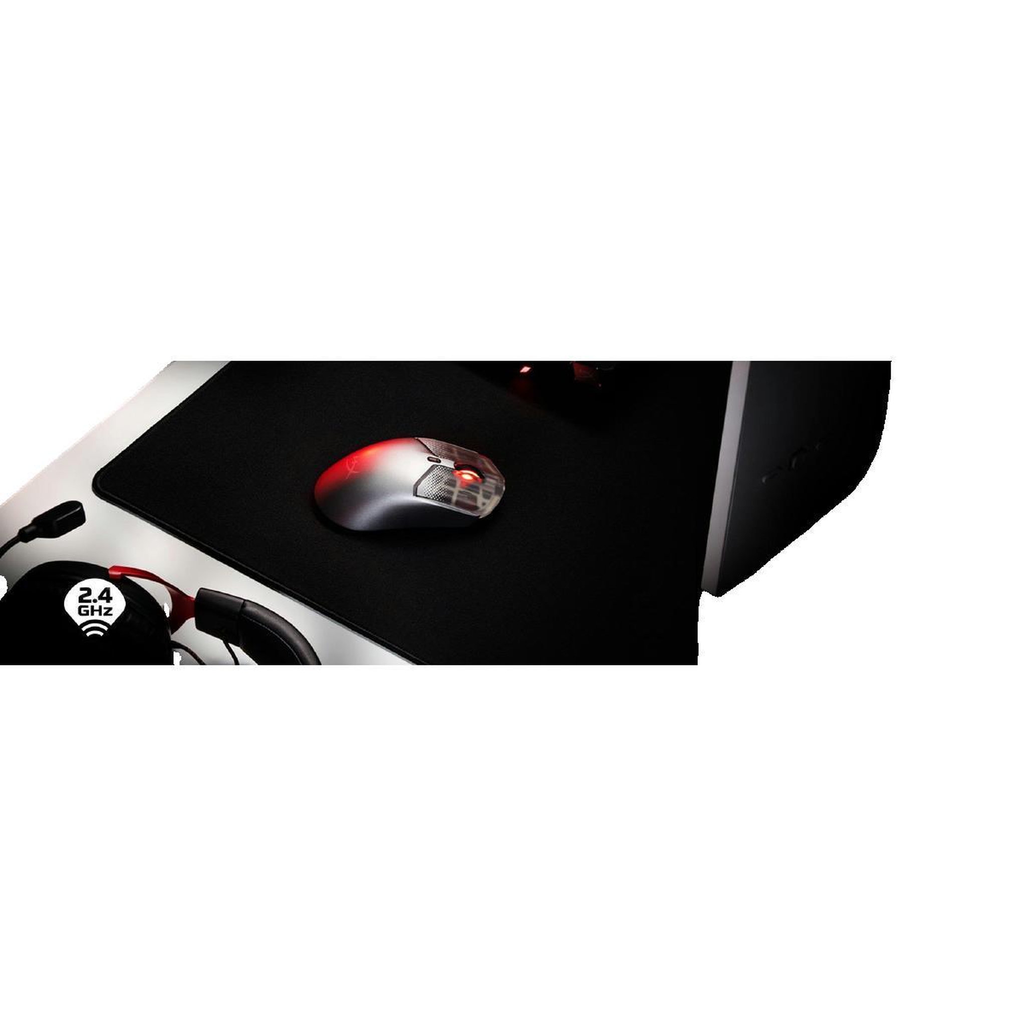 HyperX Souris gamer Hype Pulsefire Haste 2 S Argenté