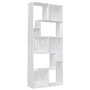 Voir la diapositive 2 : VIDAXL Bibliotheque Blanc brillant 67x24x161 cm Bois d'ingenierie