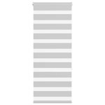 VIDAXL Store zebre gris clair largeur du tissu 50,9 cm polyester