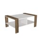 Voir la diapositive 1 : Habitat et Jardin Table basse en bois  Erica  - 90 x 60 x 42 cm - Blanc, Noyer