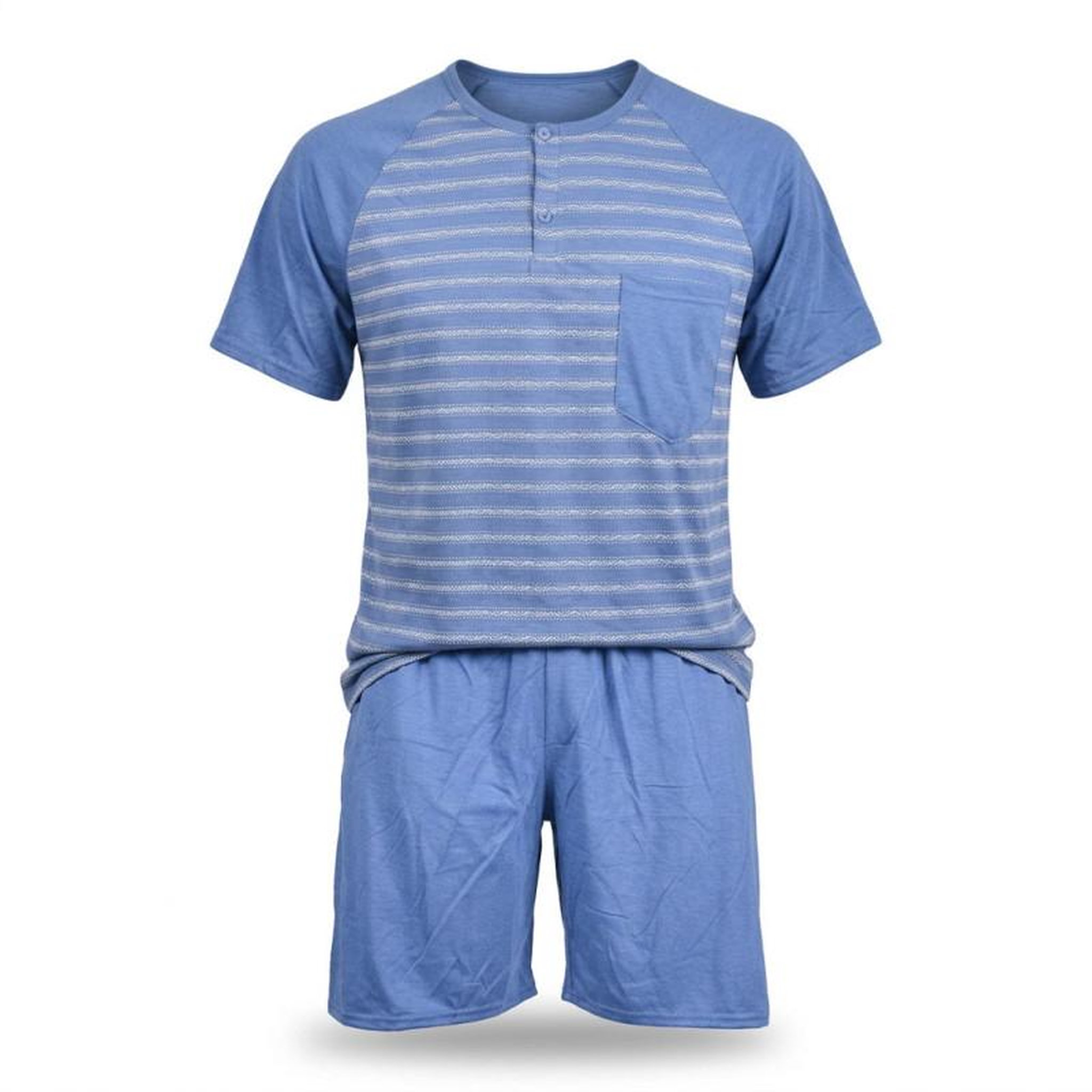 Voir la diapositive 1 : OZABI OZABI Ensemble Pyjama Pyjama Court Homme Coton