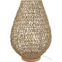 ATMOSPHERA Lampe à poser tressée en bois Eté Indien - H. 55 cm - Beige
