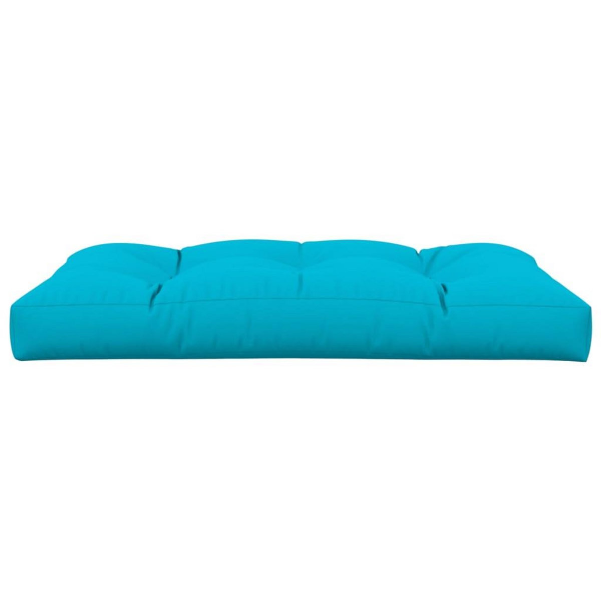 VIDAXL Coussin de palette turquoise 120x80x12 cm tissu