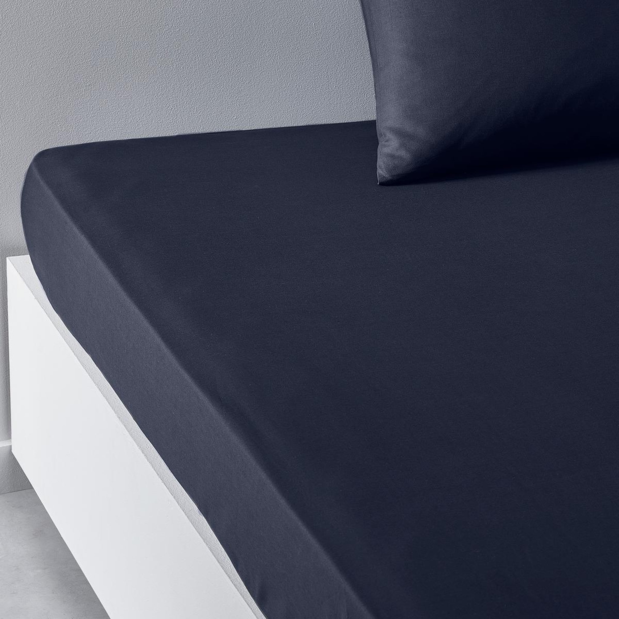 Voir la diapositive 3 : TODAY Drap housse uni en Coton 57 fils ESSENTIAL 