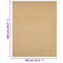 Voir la diapositive 6 : VIDAXL Tapis Sisal naturel 80x100 cm