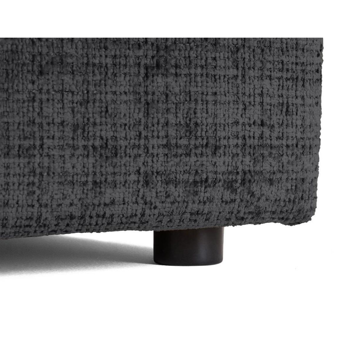 LISA DESIGN Collins - canapé droit 4 places avec double méridienne - assise profonde - en velours texturé