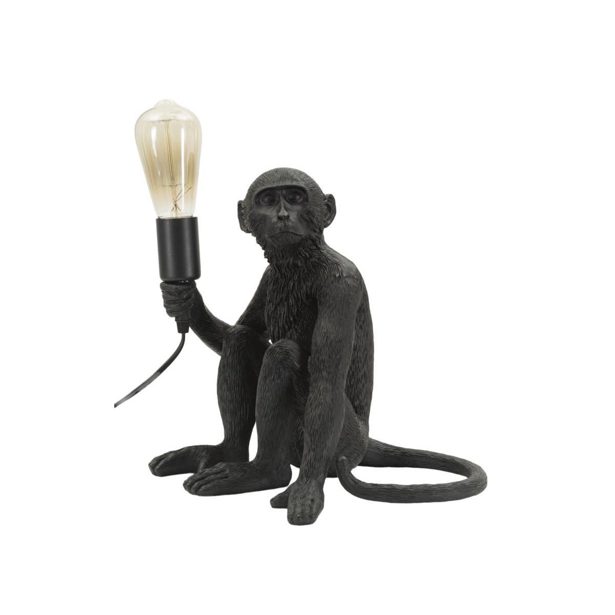 Paris Prix Lampe à poser design  monkey  33cm noir