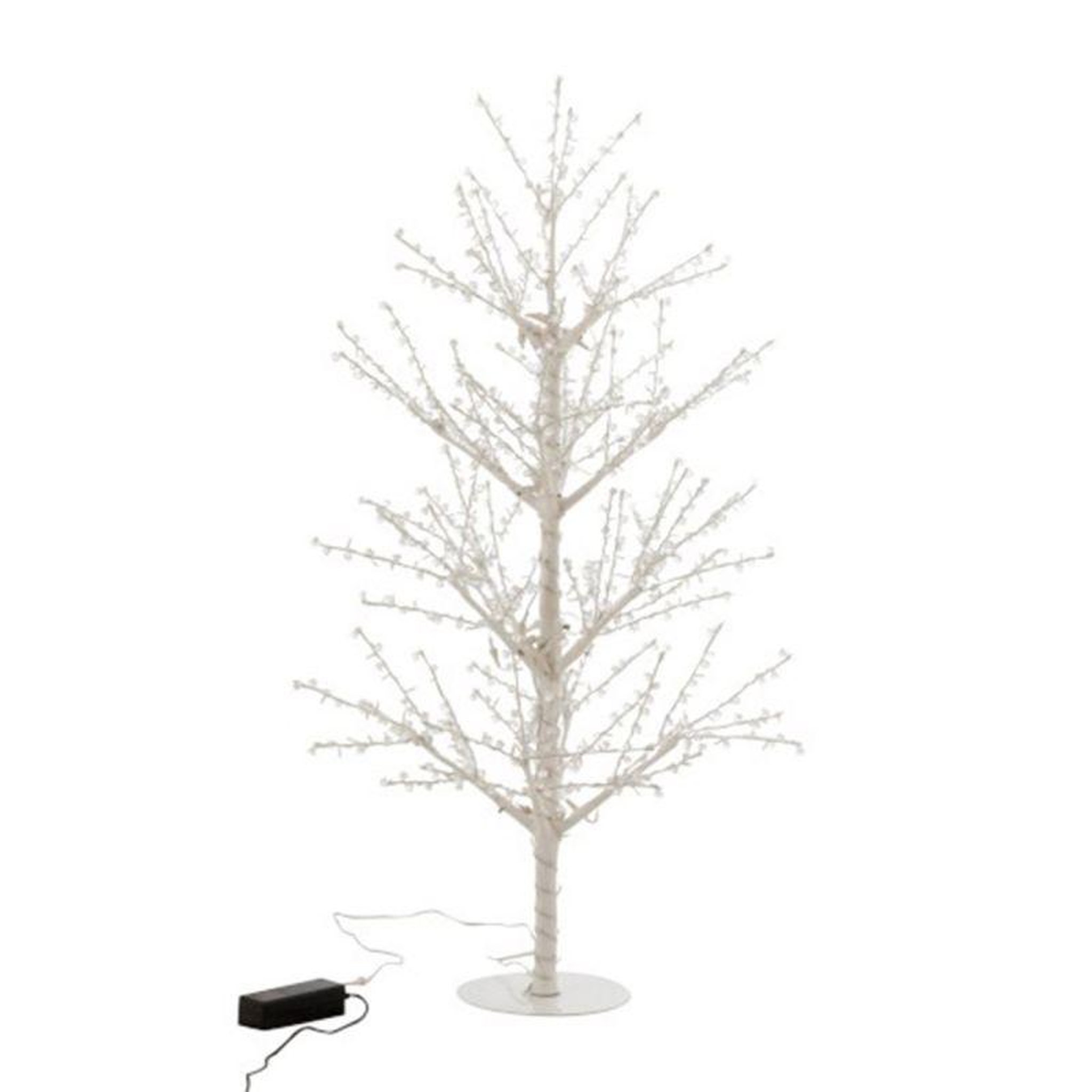 Voir la diapositive 1 : Paris Prix Statuette Déco à Led  Arbre Nu Perles  125cm Blanc