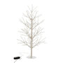 Voir la diapositive 1 : Paris Prix Statuette Déco à Led  Arbre Nu Perles  125cm Blanc