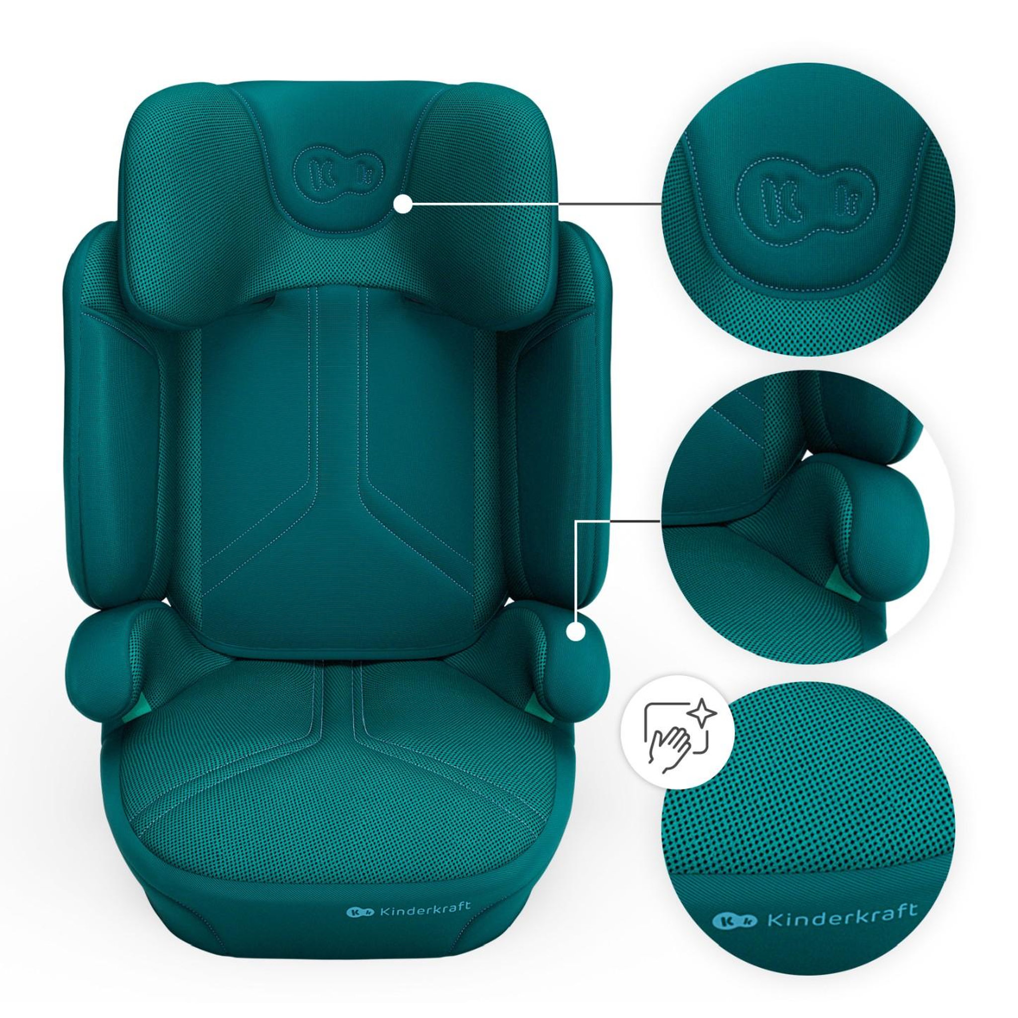 Voir la diapositive 5 : KINDERKRAFT Siège auto évolutif pour enfants de 100 à 150 cm