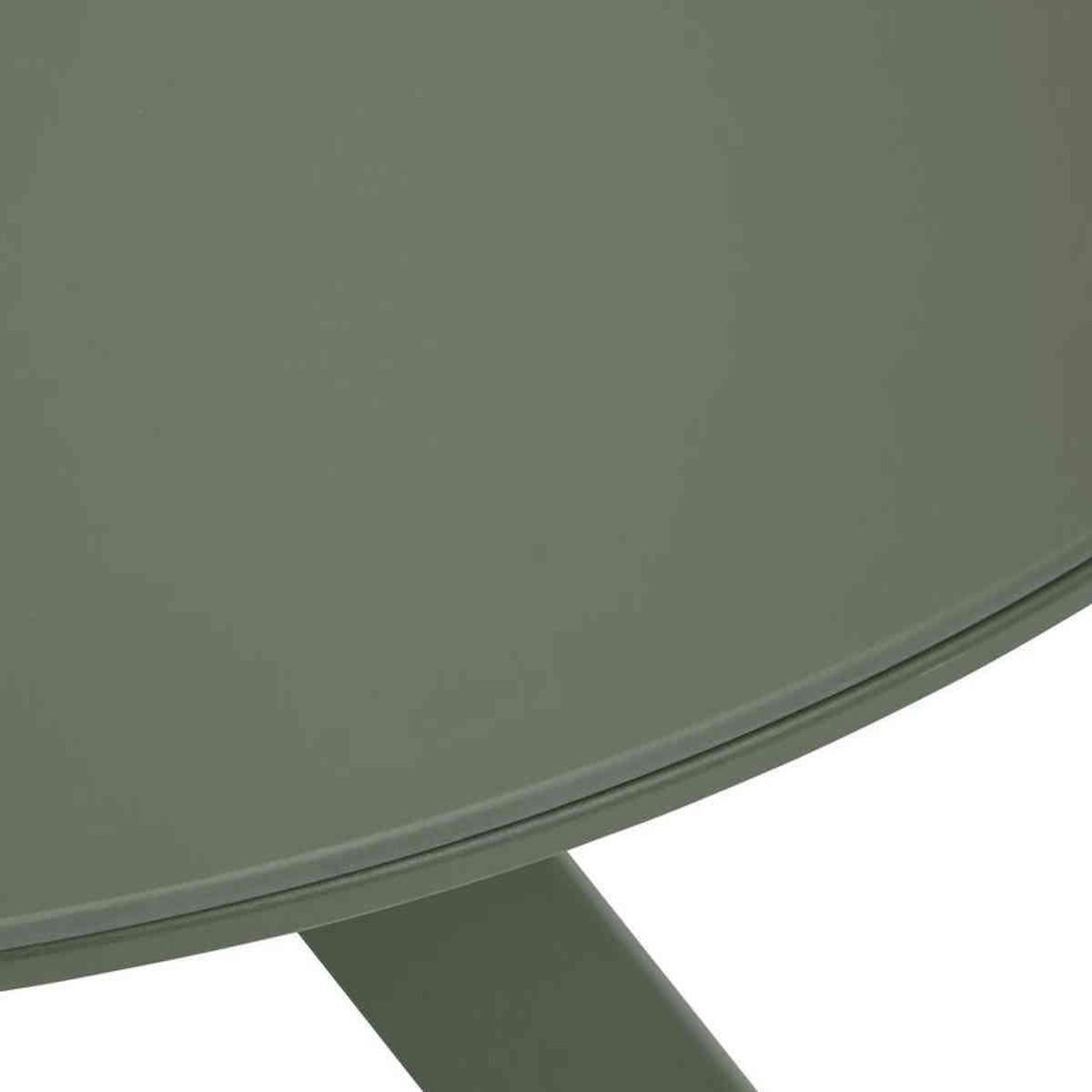 HESPERIDE Table de jardin ronde Alu/Verre Oryon Laurier - 6 places - Hespéride