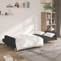 Voir la diapositive 3 : VIDAXL Canape-lit a 2 places noir tissu