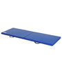 Voir la diapositive 1 : HOMCOM Tapis de gymnastique yoga pilates fitness pliable portable grand confort 180L x 60l x 5H cm revêtement synthétique bleu