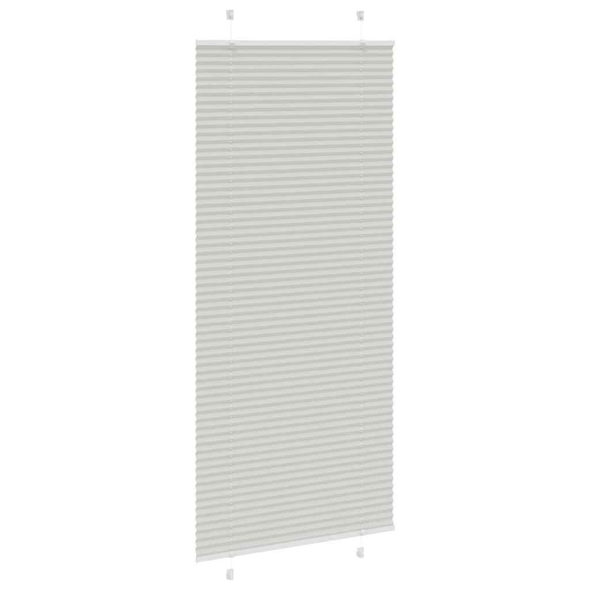 Voir la diapositive 4 : VIDAXL Store plisse gris clair 100x200cm largeur du tissu 99,4 cm