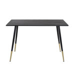 Paris Prix Table à Manger Design  Dipp  120cm Noir & Or