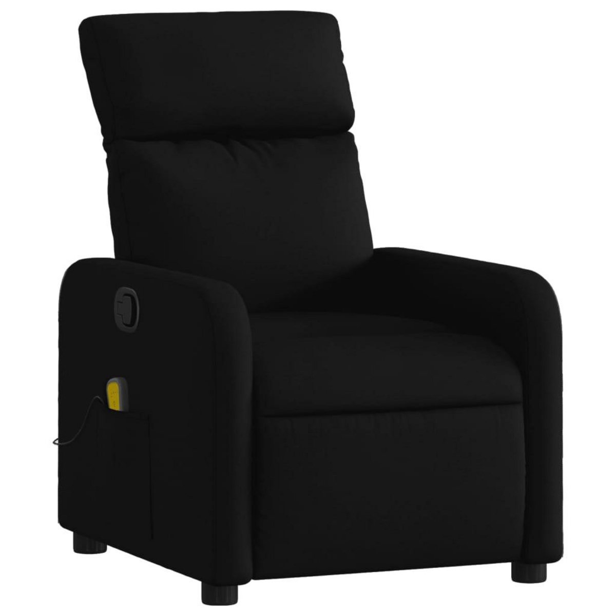 VIDAXL Fauteuil de massage inclinable Noir Tissu
